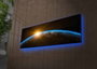 Wallity Lienzo Decorativo Iluminado LED 30x90 cm Multicolor